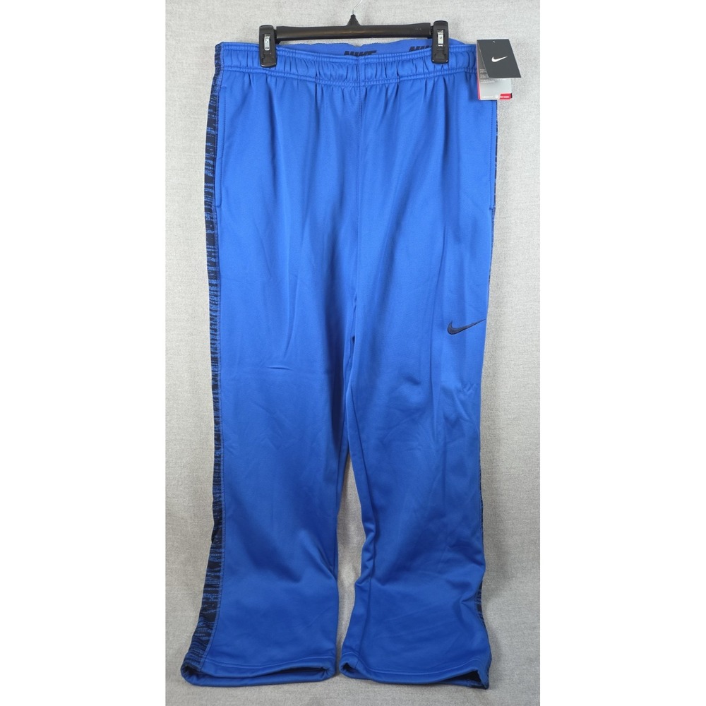 NIKE Therma Fit Mens 2XL Basketball Training Fleece Track Sweat Pants Logo NEW